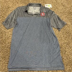 USD COYOTES Champion Gray Athletic polo